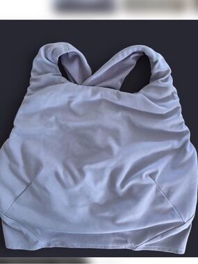 lululemon athletica sz 6 
Lavender Cross-Back Sports Bra